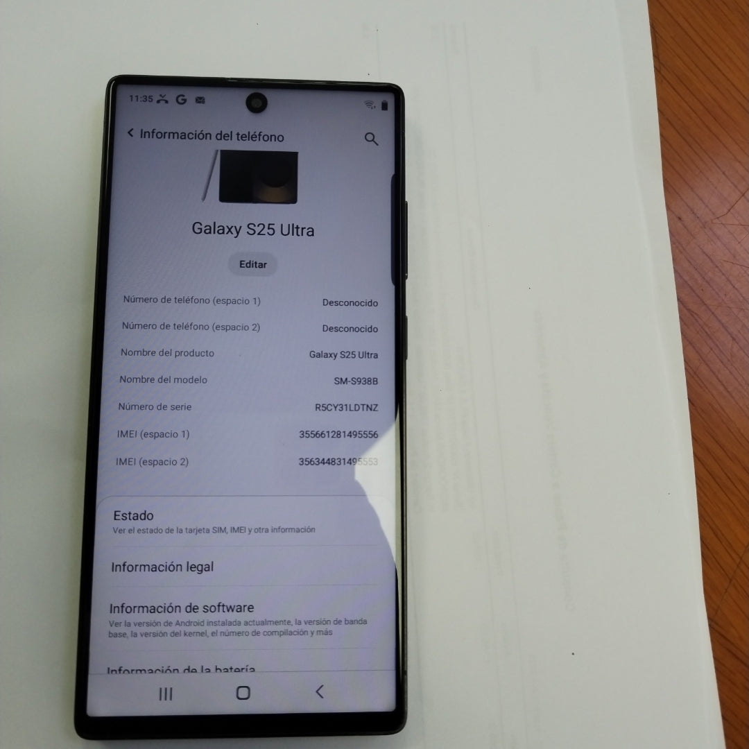 CELULAR SAMSUNG GALAXY S25 ULTRA SM-S938B (2025) 512 GB 12 GB RAM (SEMINUEVO)