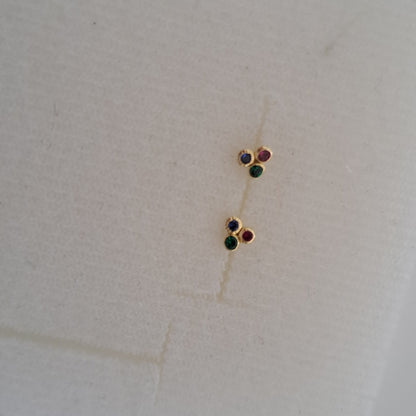 BROQUELES ORO 14K 1 (NUEVO)