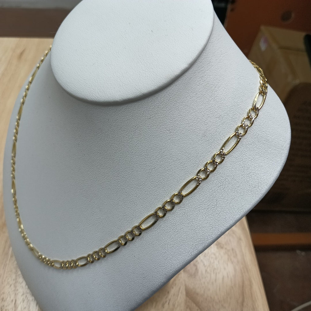 CADENAS CARTIER 3 1 DIAMANTADA ORO 14K 16.5 (NUEVO)