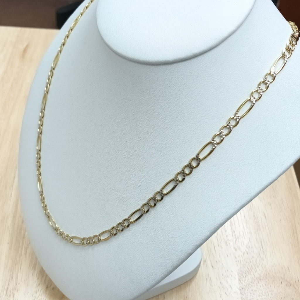 CADENAS CARTIER 3*1 DIAMANTADA ORO 14K 16.4 (NUEVO)