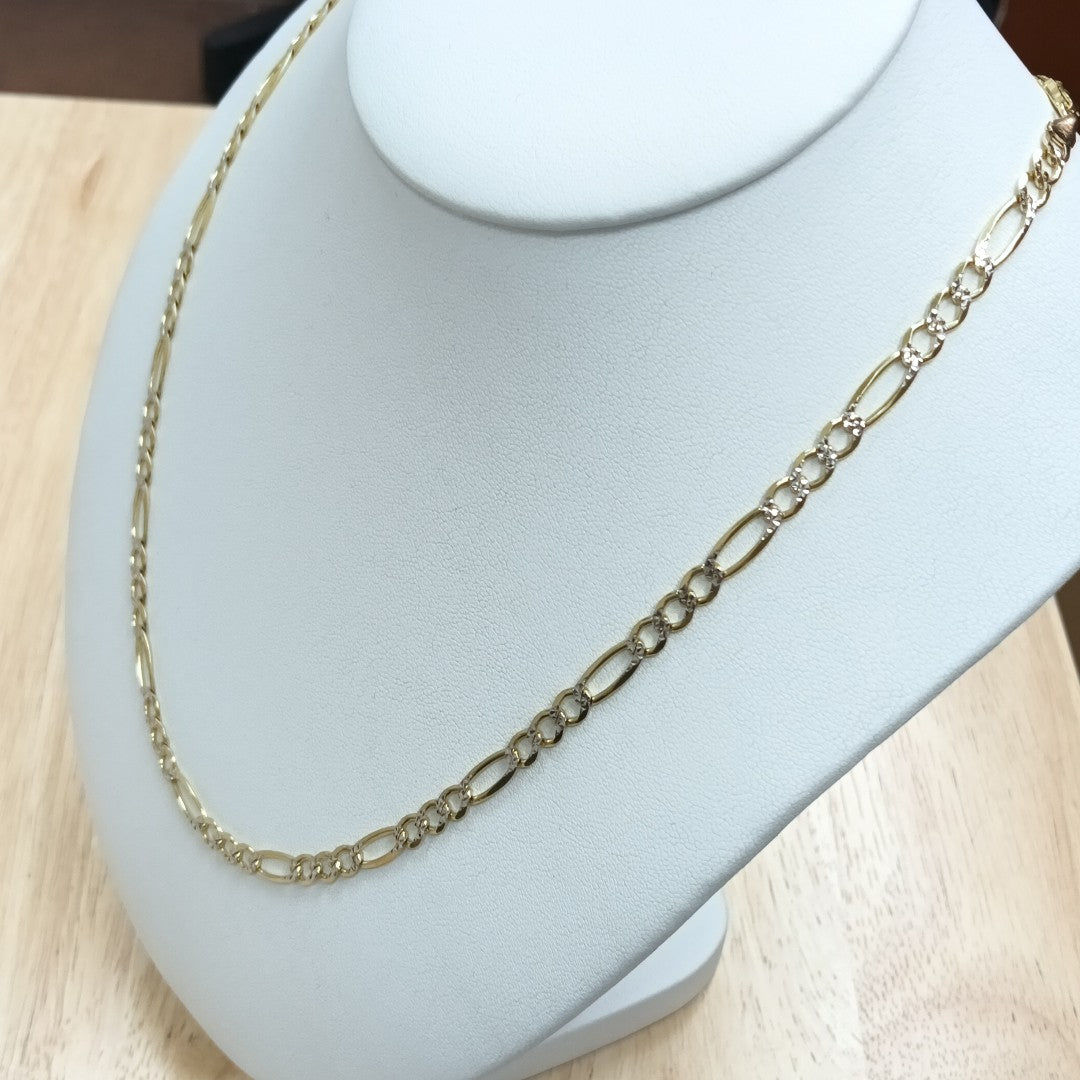 CADENAS CARTIER 3*1 DIAMANTADA ORO 14K 16.4 (NUEVO)