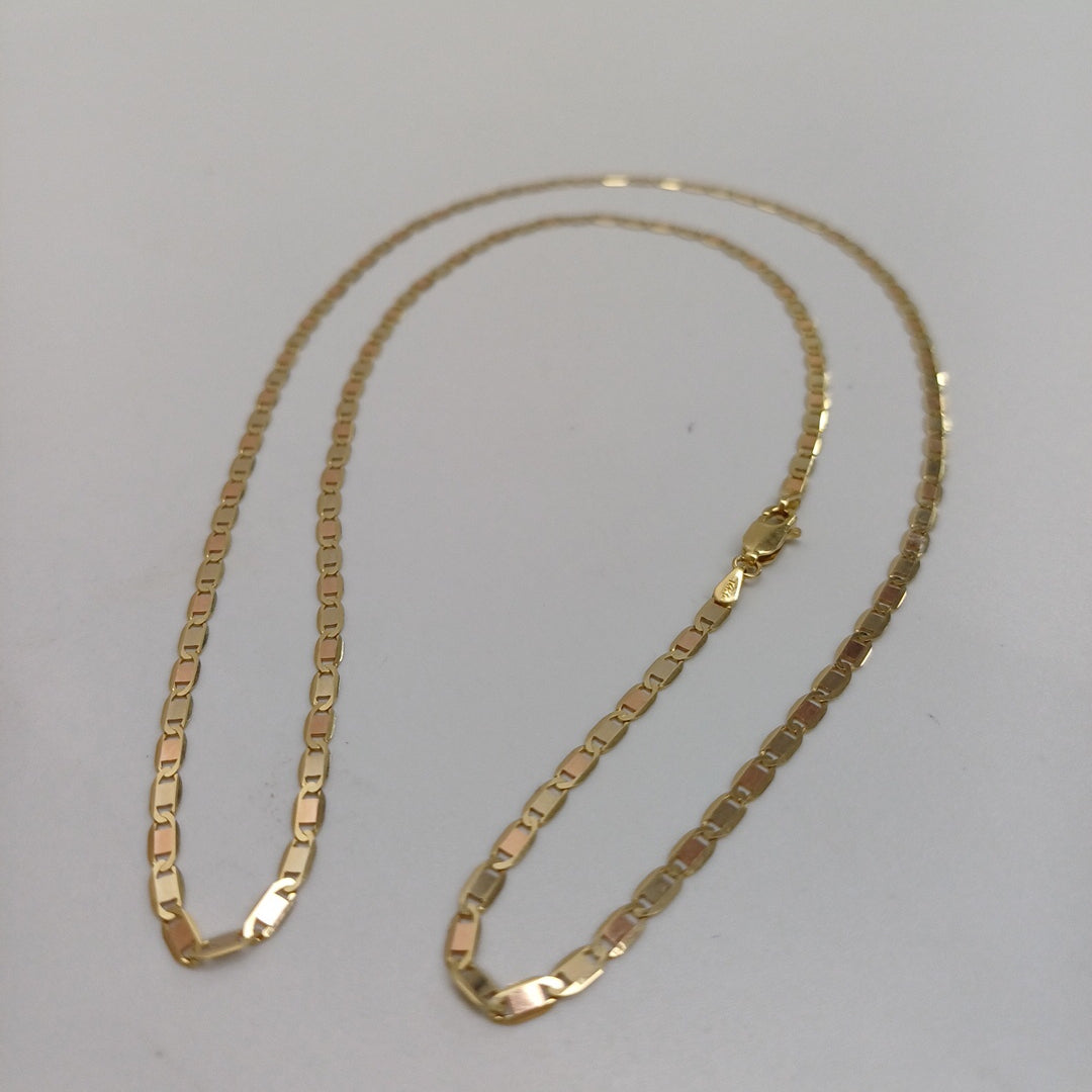 CADENAS VALENTINA/ESPEJO ORO 14K 6.6 (NUEVO)