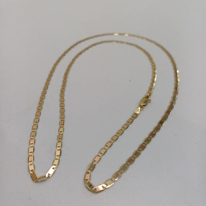 CADENAS VALENTINA/ESPEJO ORO 14K 6.6 (NUEVO)