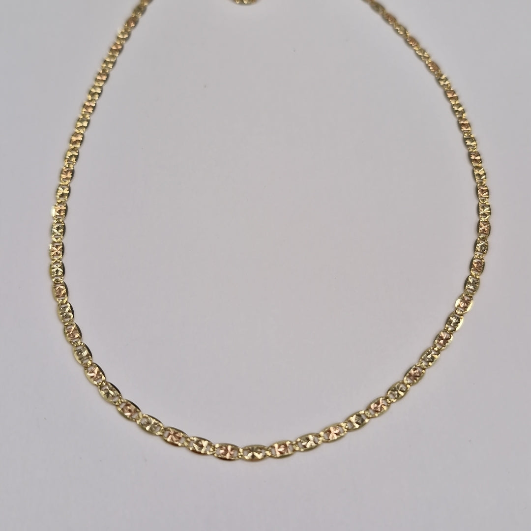 CADENAS VALENTINA/ESPEJO ORO 14K 5.7 (NUEVO)