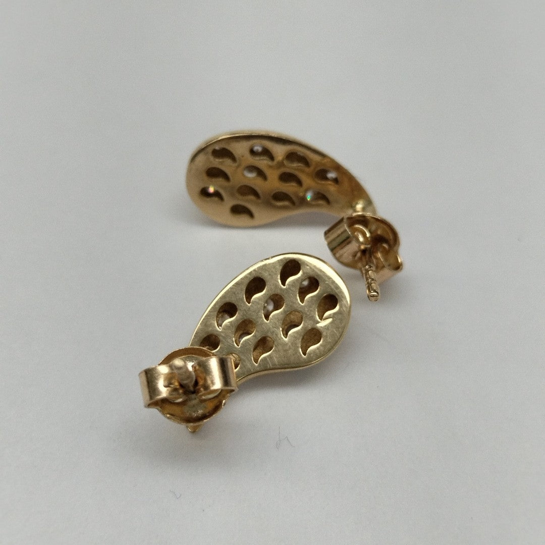 BROQUELES ORO 14K 2 (NUEVO)