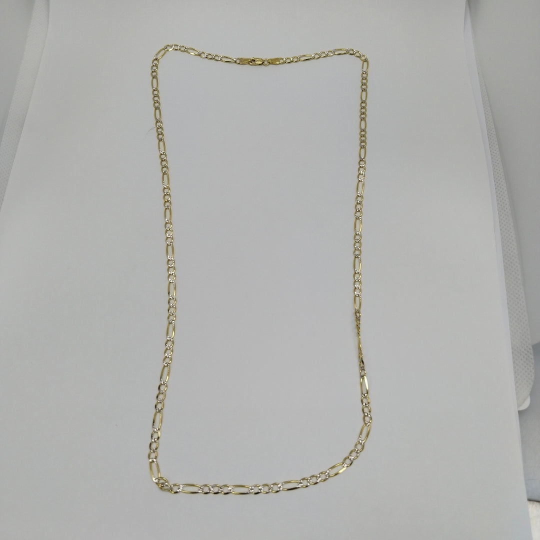 CADENAS CARTIER 3*1 DIAMANTADA ORO 10K 7.1 (NUEVO)