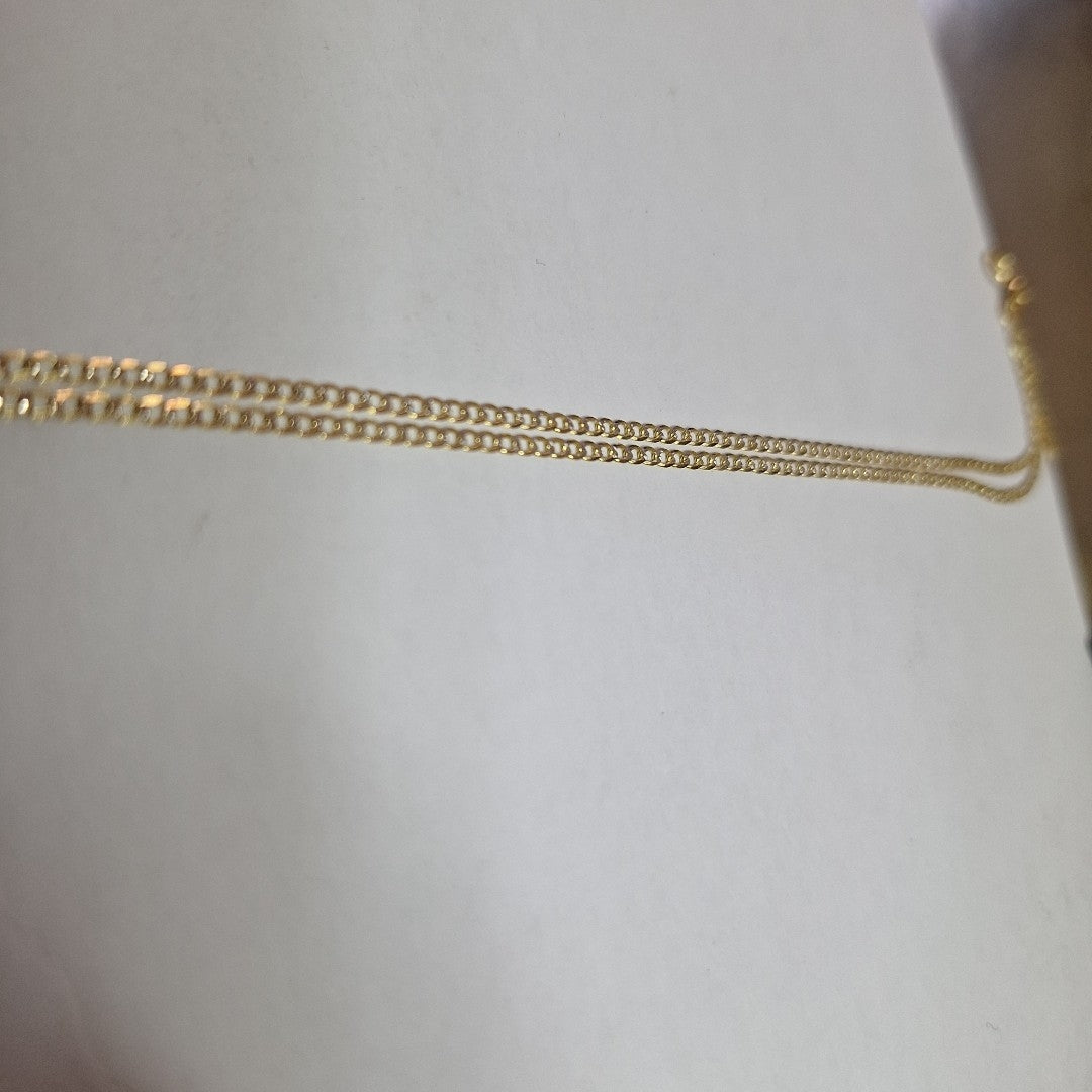 CADENAS BARBADA DIAMANTADA ORO 14K 1.8 (NUEVO)