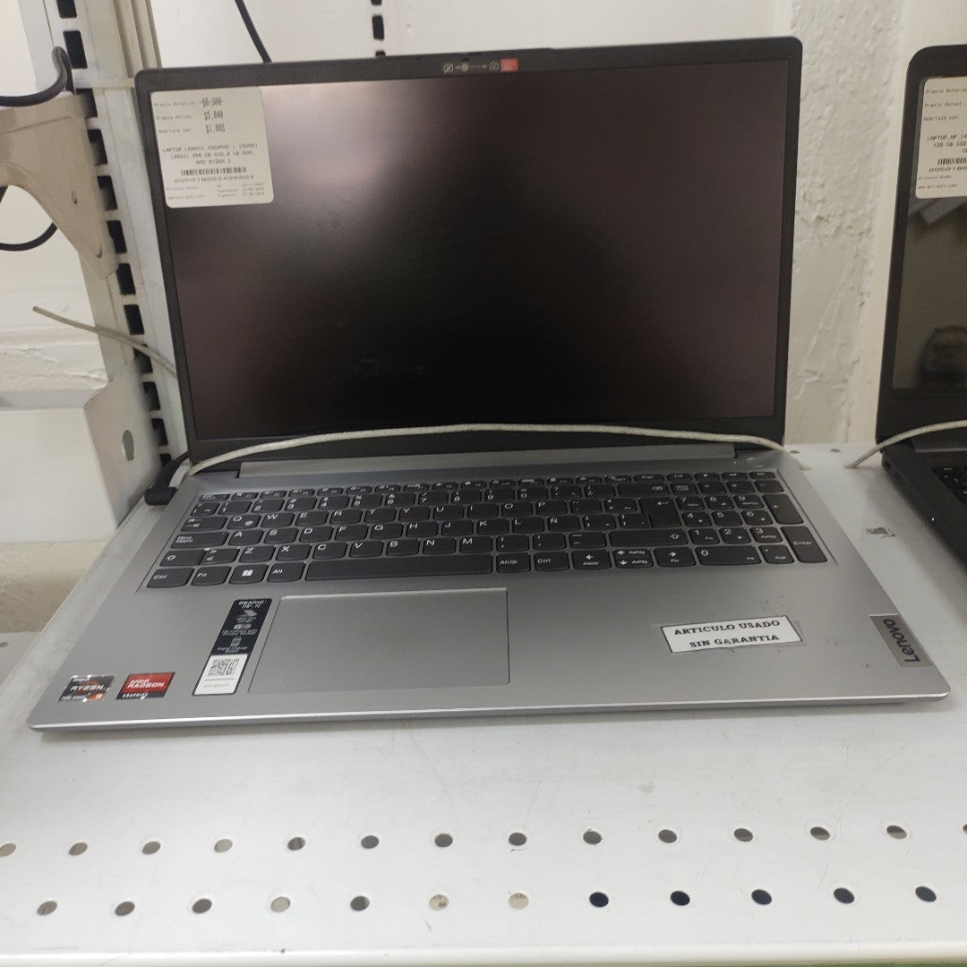 LAPTOP LENOVO IDEAPAD 1 15AMN7 (2023) 256 GB SSD 8 GB RAM (SEMINUEVO)