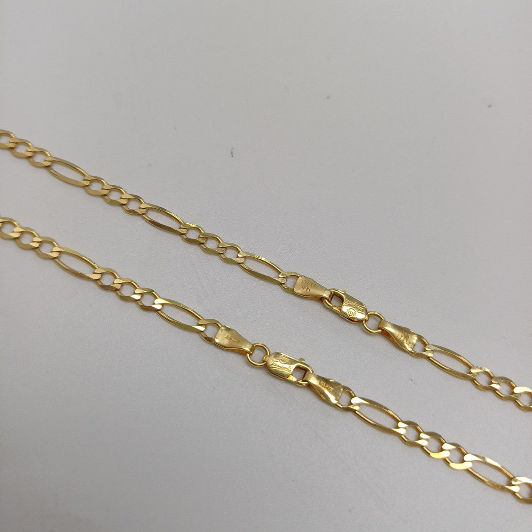 CADENAS CARTIER 3*1 AMARILLA ORO 14K 8.2 (NUEVO)