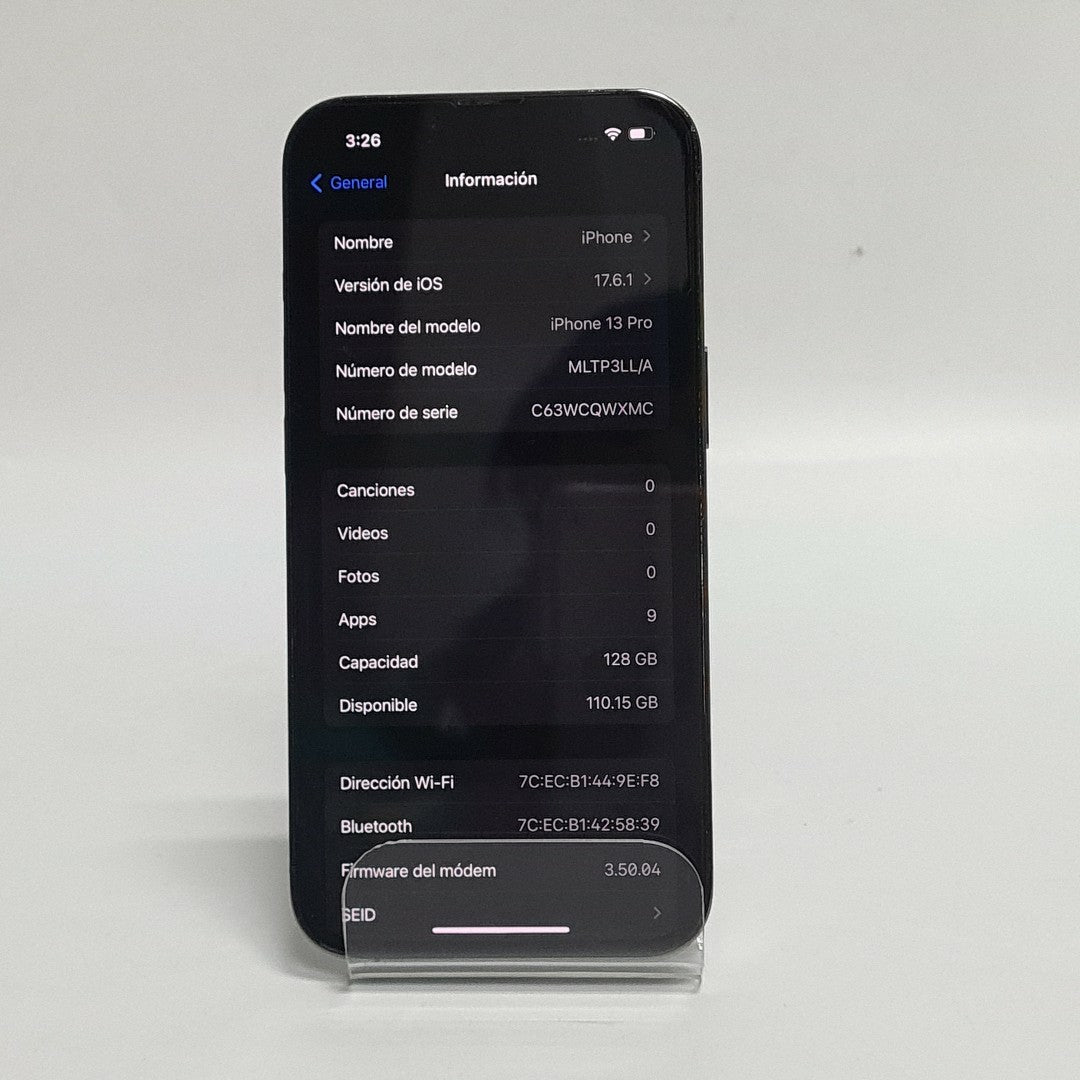 CELULAR APPLE IPHONE 13 PRO A2483 128 GB 6 GB RAM (SEMINUEVO)