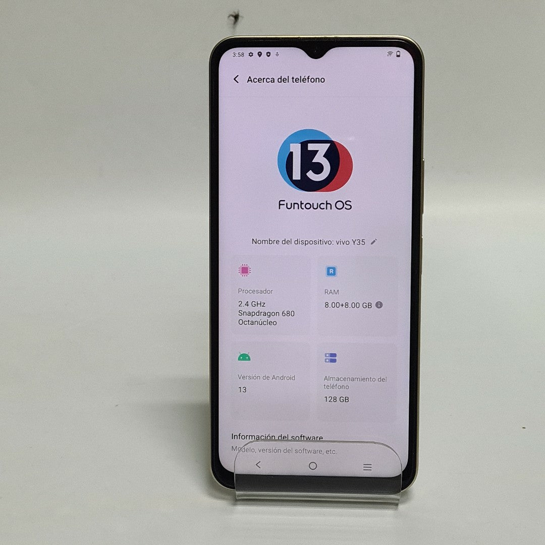 CELULAR VIVO Y35 V2205 128 GB 8 GB RAM (SEMINUEVO)