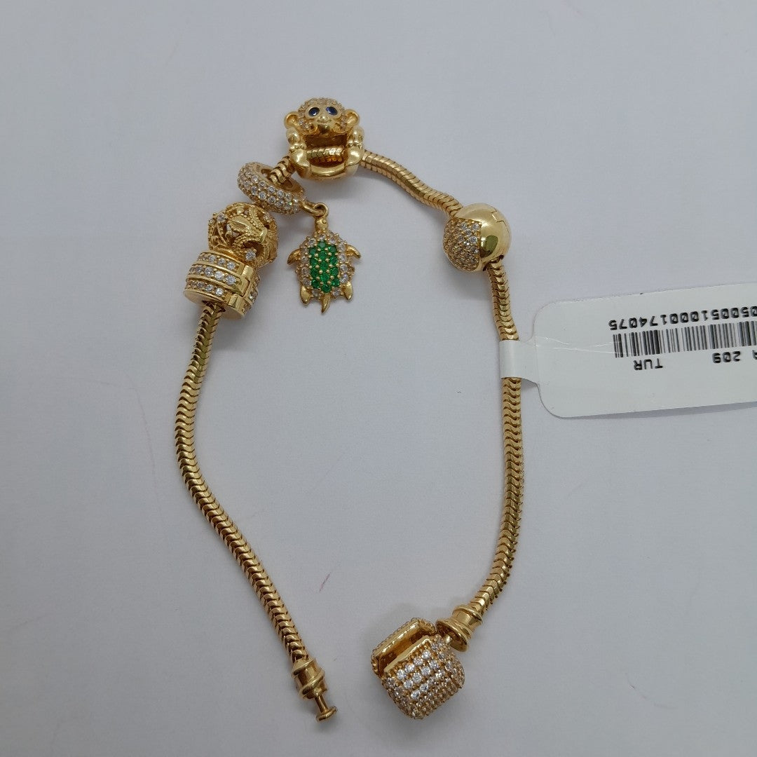 PULSERA CHARM ORO 14K 16.4 (NUEVO)