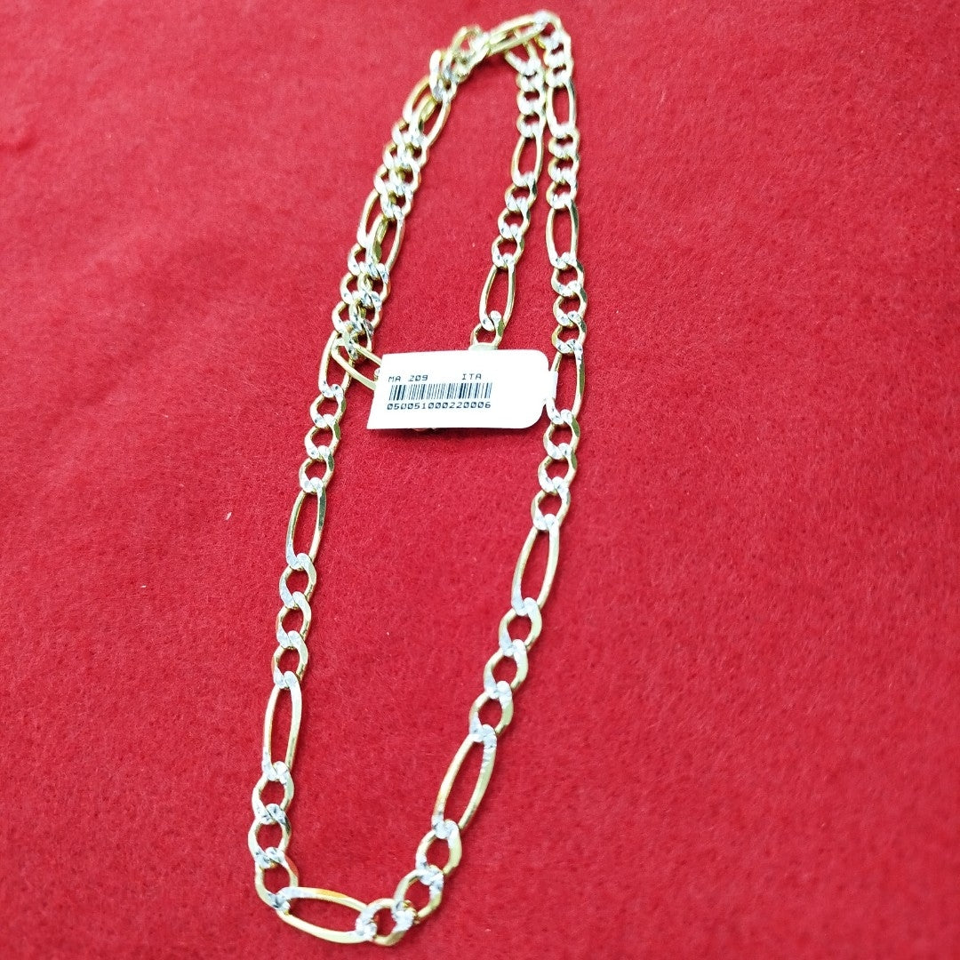 CADENAS CARTIER 3*1 DIAMANTADA ORO 10K 22.2 (NUEVO)
