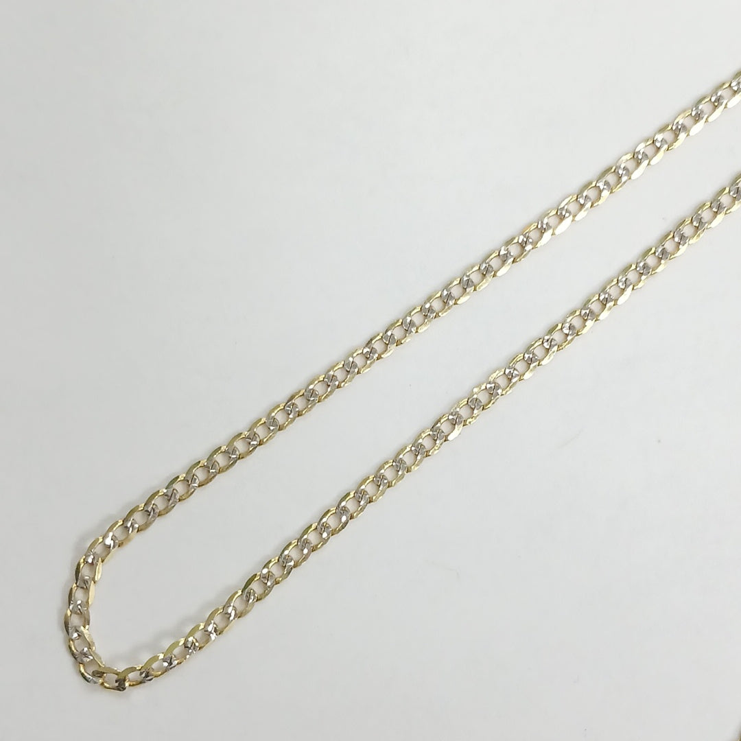 CADENAS BARBADA DIAMANTADA ORO 14K 3.3 (NUEVO)