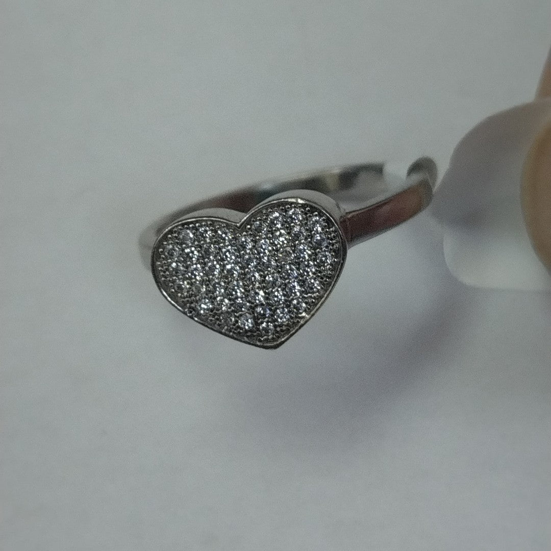 10212AND00075B1178 FRD5 ANILLO DE CORAZON CON CIRCONIAS O/B ORO 14K 3.9GRS (NUEVO)