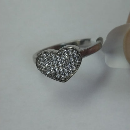 10212AND00075B1178 FRD5 ANILLO DE CORAZON CON CIRCONIAS O/B ORO 14K 3.9GRS (NUEVO)