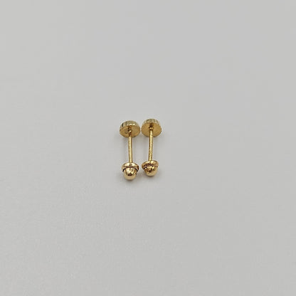 BROQUELES ORO 14K 1 (NUEVO)