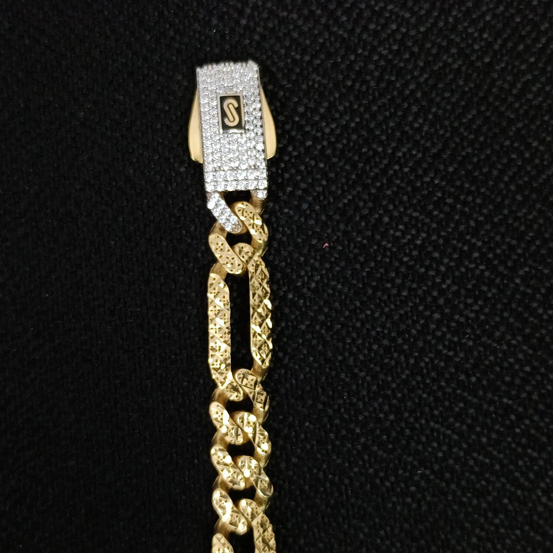 PULSERA MONACO ORO 14K 10 (NUEVO)