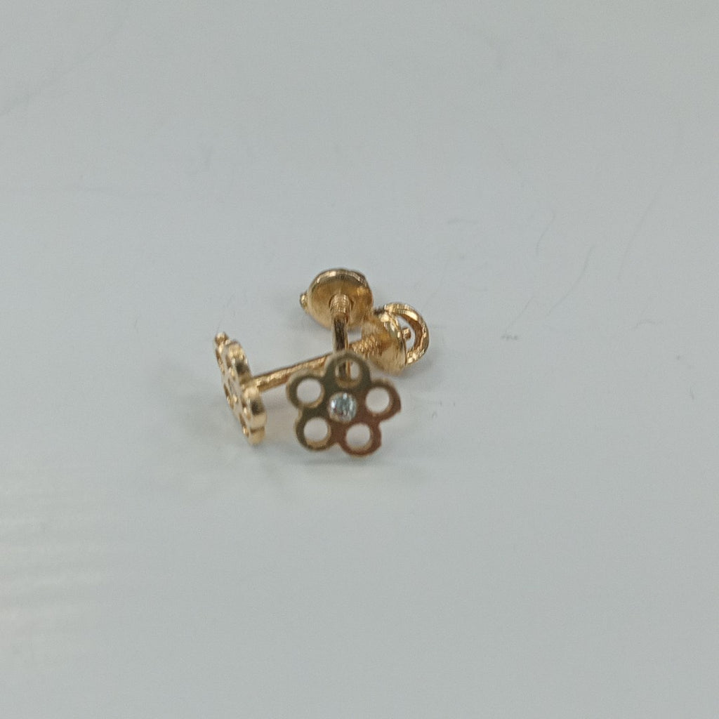 10342BRO45100B607 FRD37 BROQUELES ORO 14K 1PZAS (NUEVO)