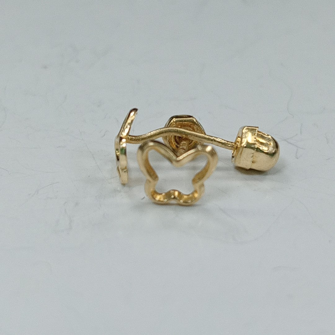 BROQUELES ORO 14K 1 GRS (NUEVO)