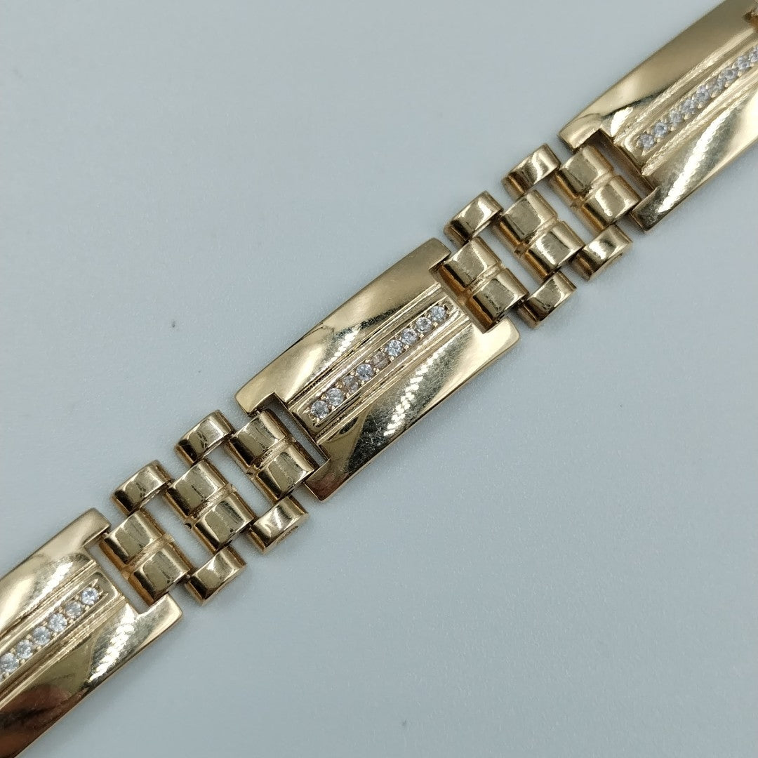 PULSERAS CABALLERO ORO 14K 21.4 (NUEVO)