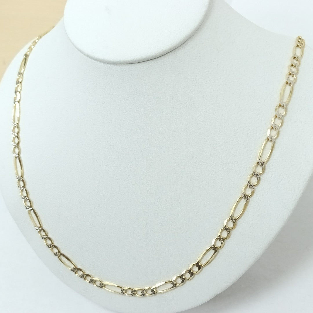 CADENAS CARTIER 3*1 DIAMANTADA ORO 10K 15.4 (NUEVO)