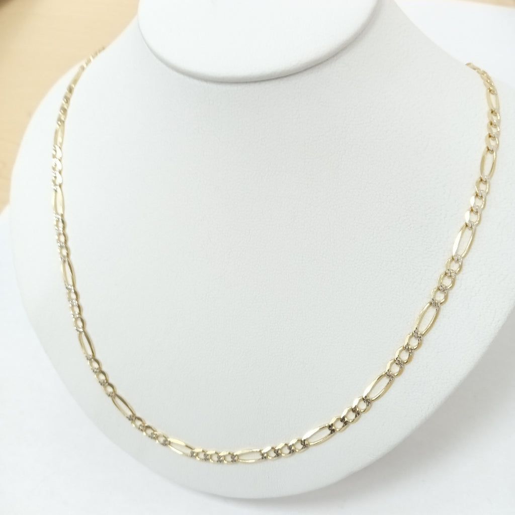 CADENAS CARTIER 3*1 DIAMANTADA ORO 10K 11.4 (NUEVO)