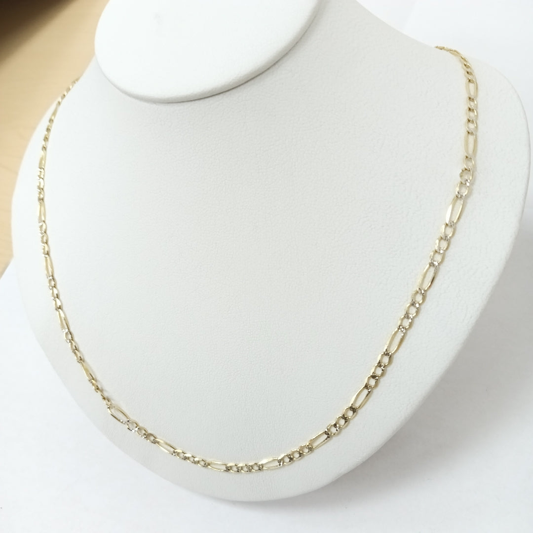 CADENAS CARTIER 3*1 DIAMANTADA ORO 10K 6.1 (NUEVO)