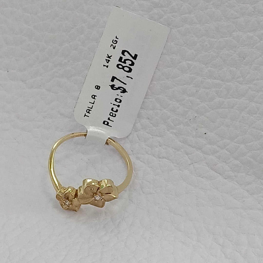 ANILLOS DAMA ORO 14K 2 (NUEVO)