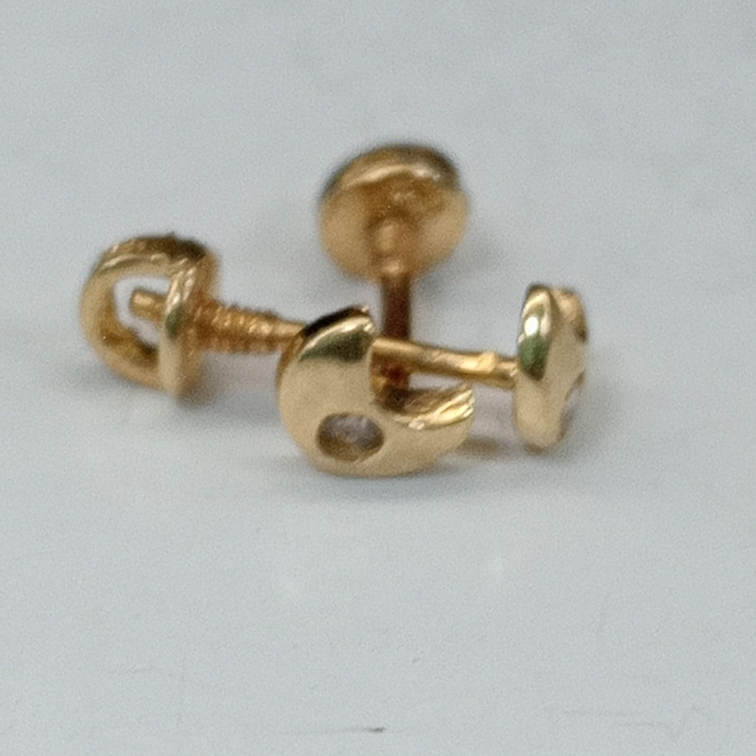 BROQUELES ORO 14K 1 (NUEVO)