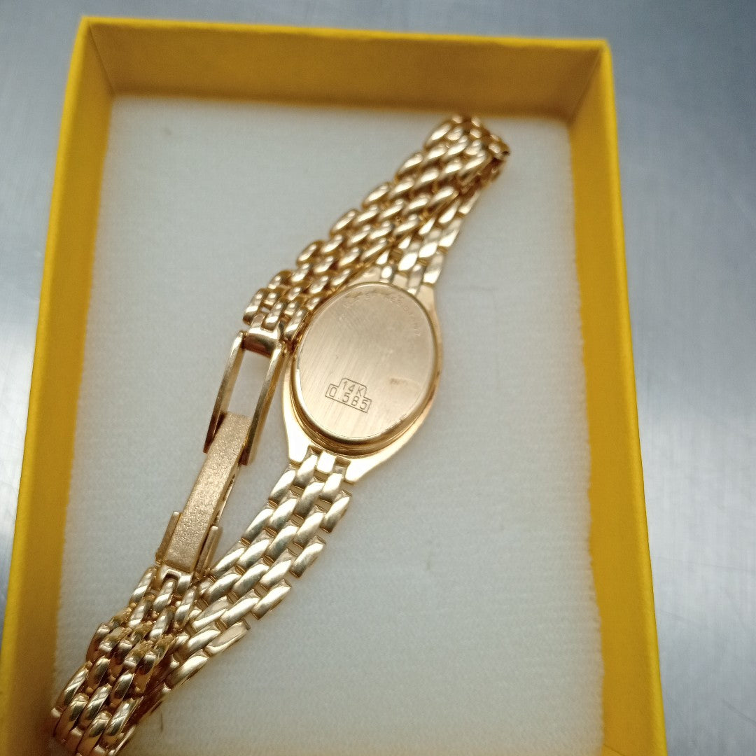 RELOJ CAJA Y PULSO ORO ORO 14 K 20,40 GRMS (SEMINUEVO)