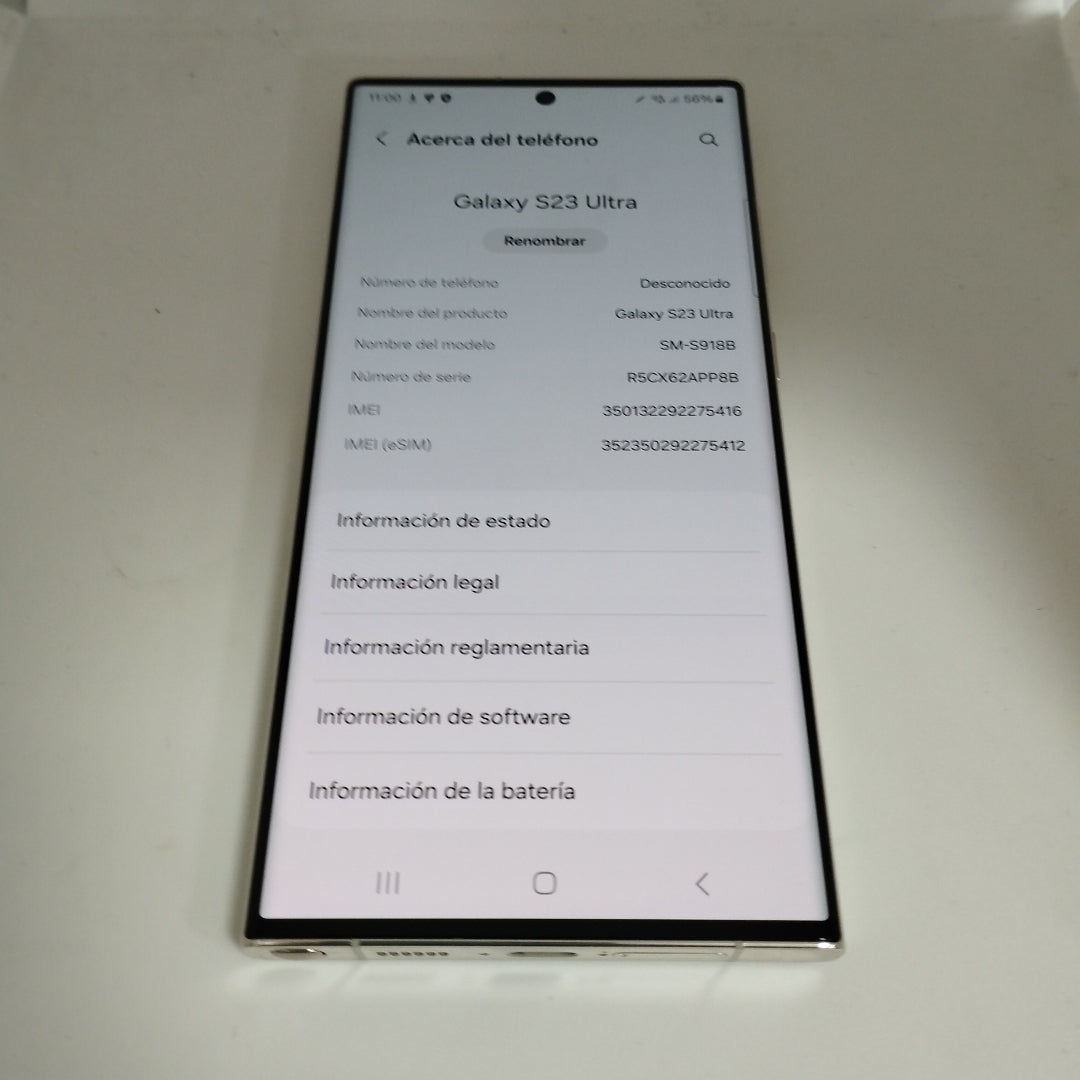 CELULAR SAMSUNG GALAXY S23 ULTRA SM-S918B 256 GB 8 GB RAM (SEMINUEVO)