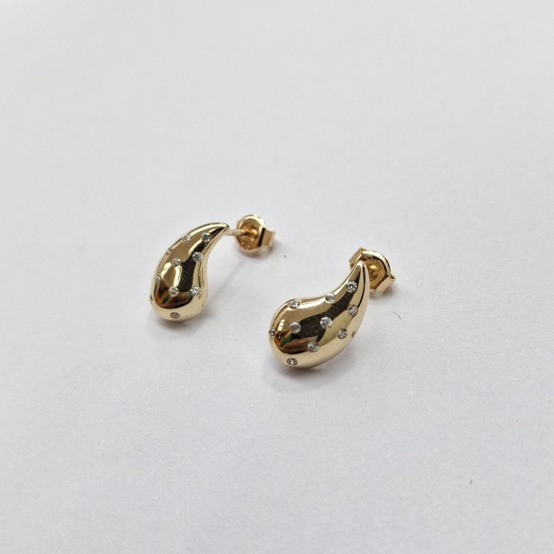 BROQUELES ORO 14K 2.1 (NUEVO)