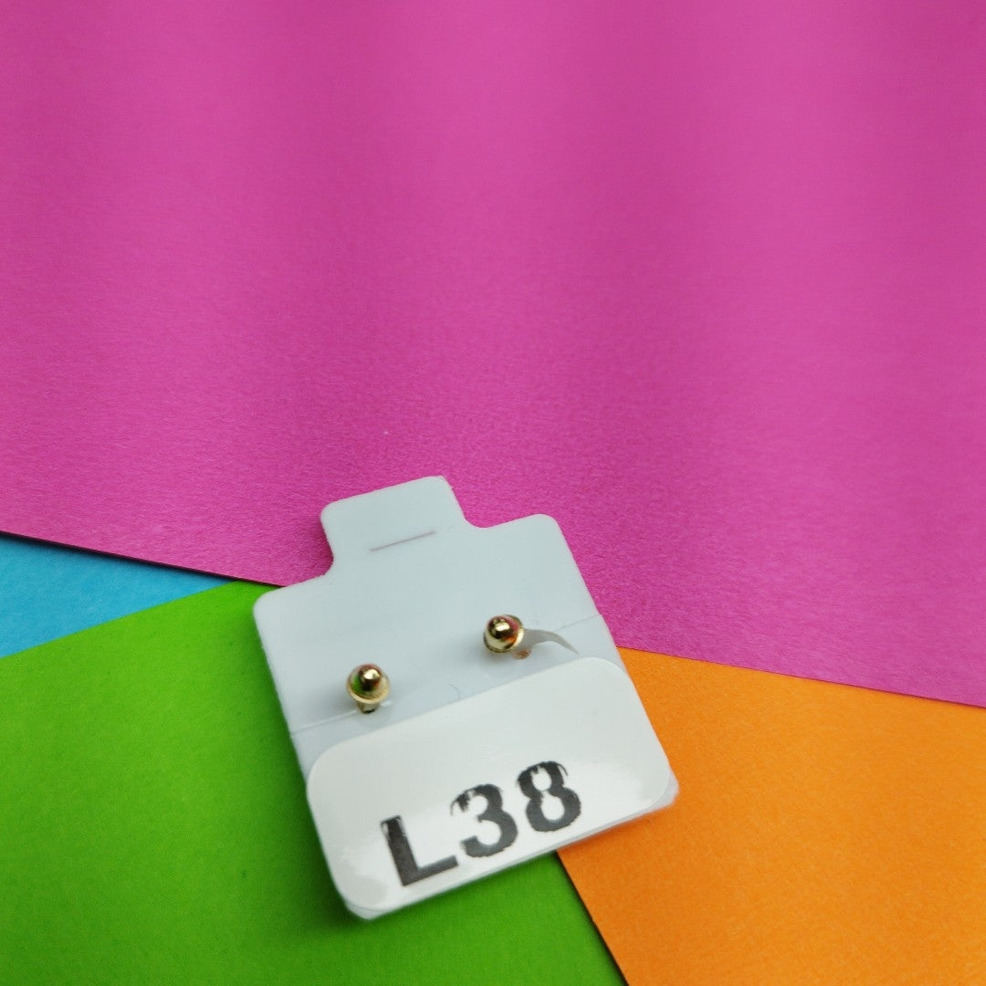 BROQUELES ORO 14K 1 (NUEVO)