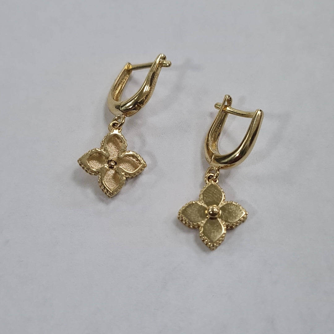 BROQUELES ORO 14K 3.2 (NUEVO)