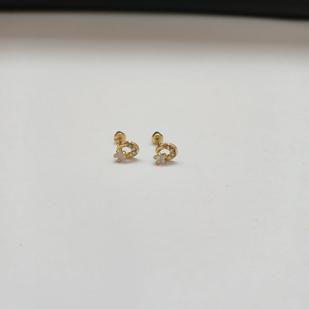 BROQUELES ORO 10K 1 (NUEVO)