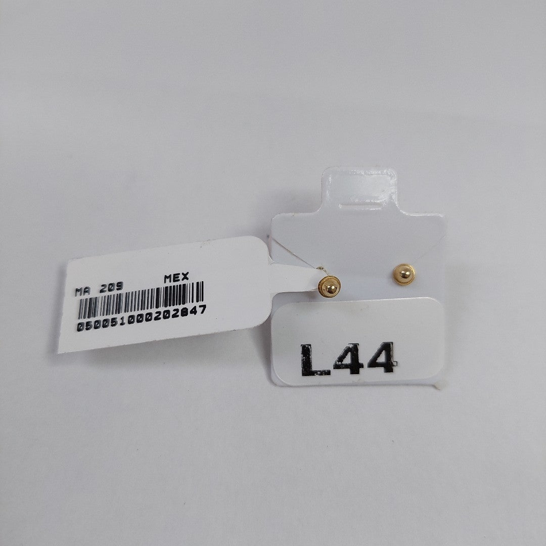 BROQUELES ORO 14K 1 (NUEVO)