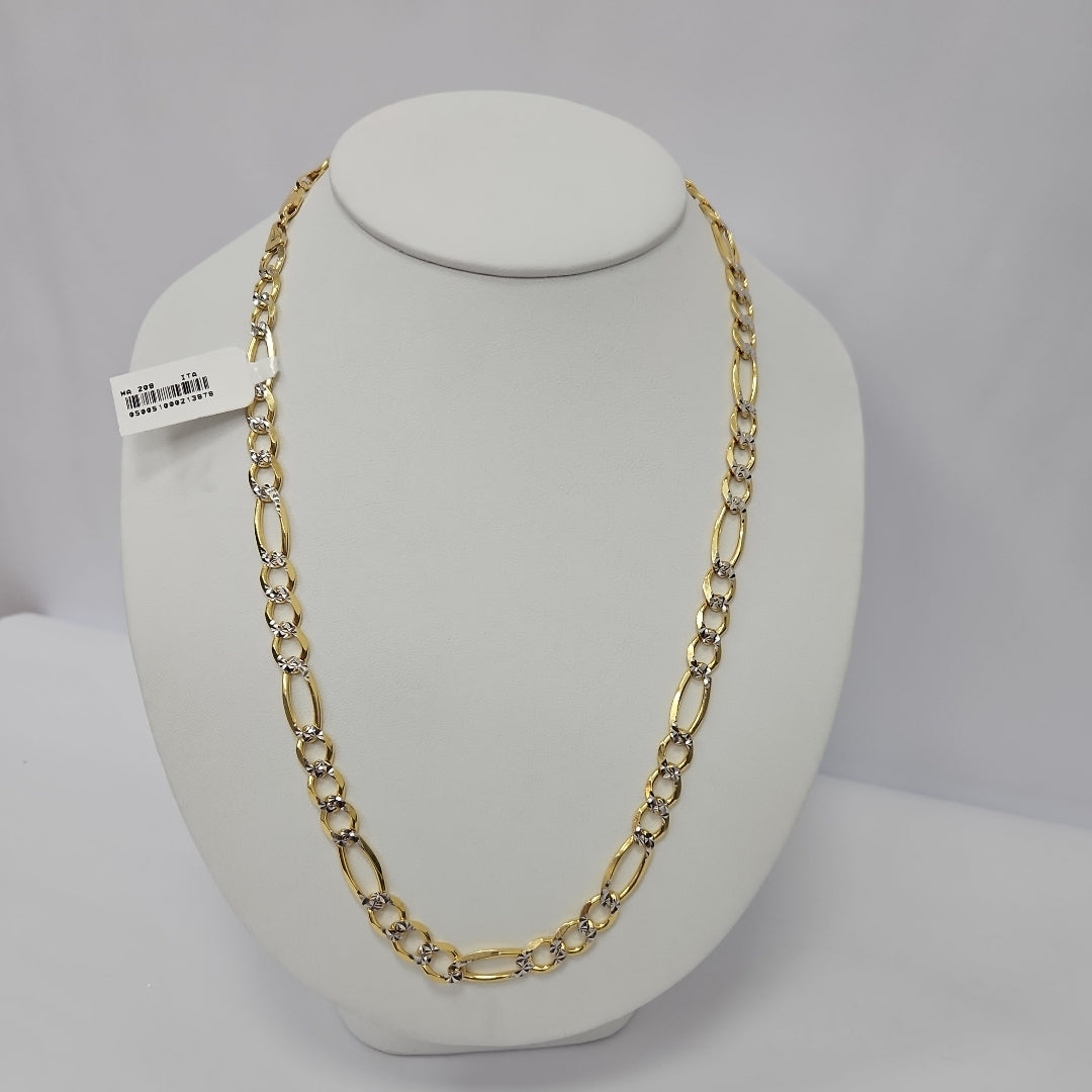 CADENAS CARTIER 3*1 DIAMANTADA ORO 14K 38.5 (NUEVO)