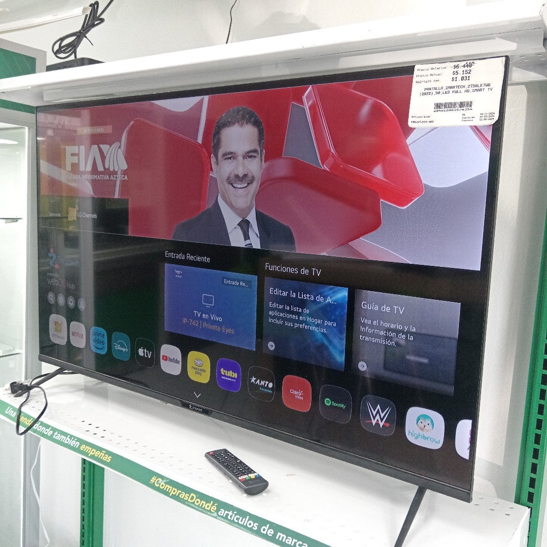 PANTALLA ZMARTECH ZT50LE7WB (2022) 50" LED FULL HD (SEMINUEVO)