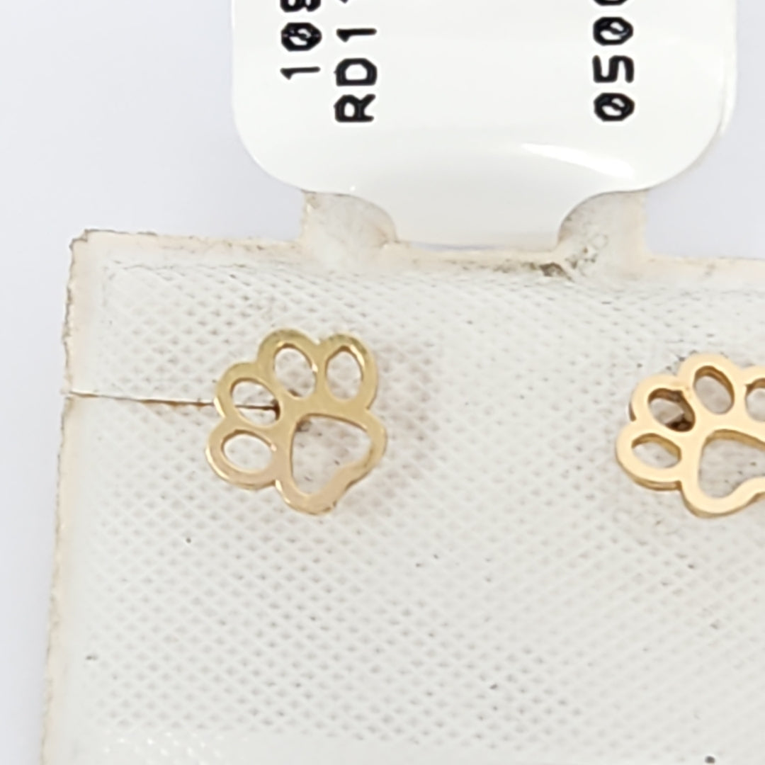 10950BRO88900B800 FRD11 BROQUELES ORO 14K 1PZAS (NUEVO)