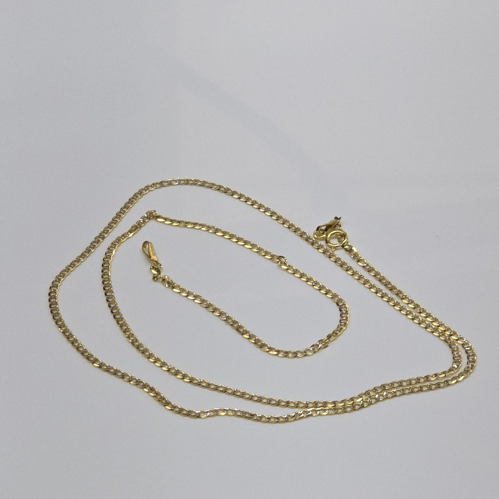 CADENAS BARBADA DIAMANTADA ORO 14K 3.6 (NUEVO)