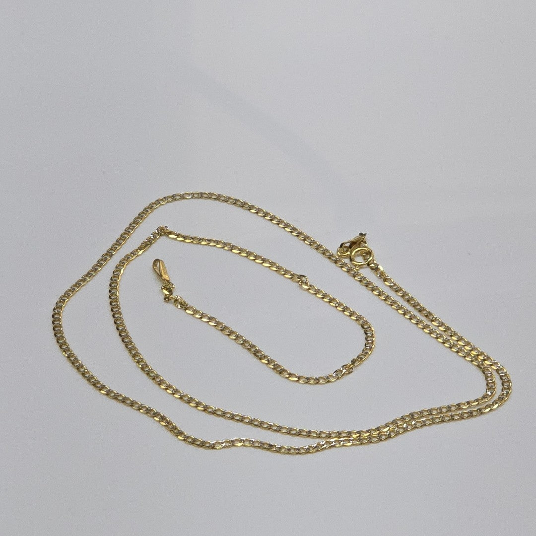 CADENAS BARBADA DIAMANTADA ORO 14K 3.6 (NUEVO)