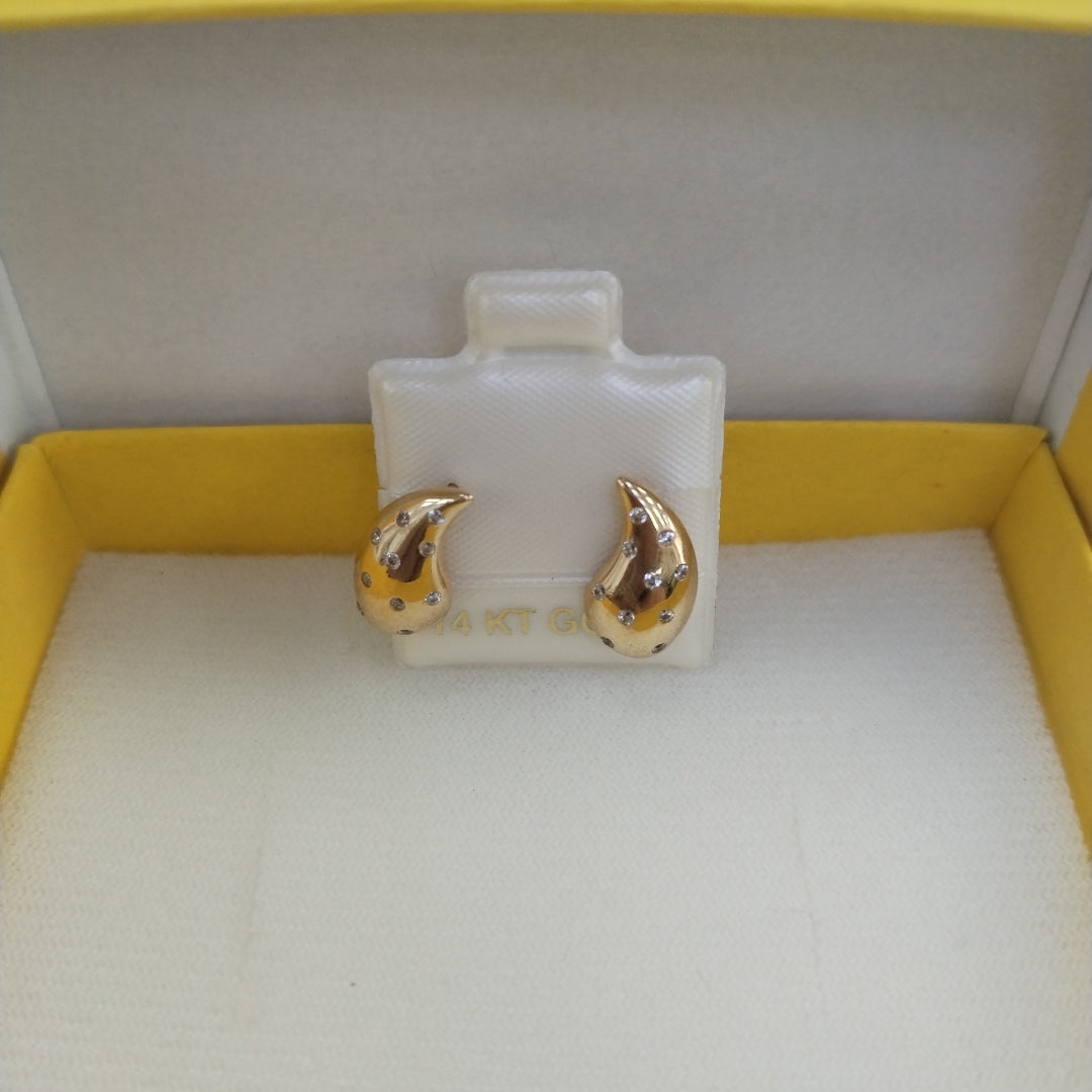 BROQUELES ORO 14K 2.1 (NUEVO)