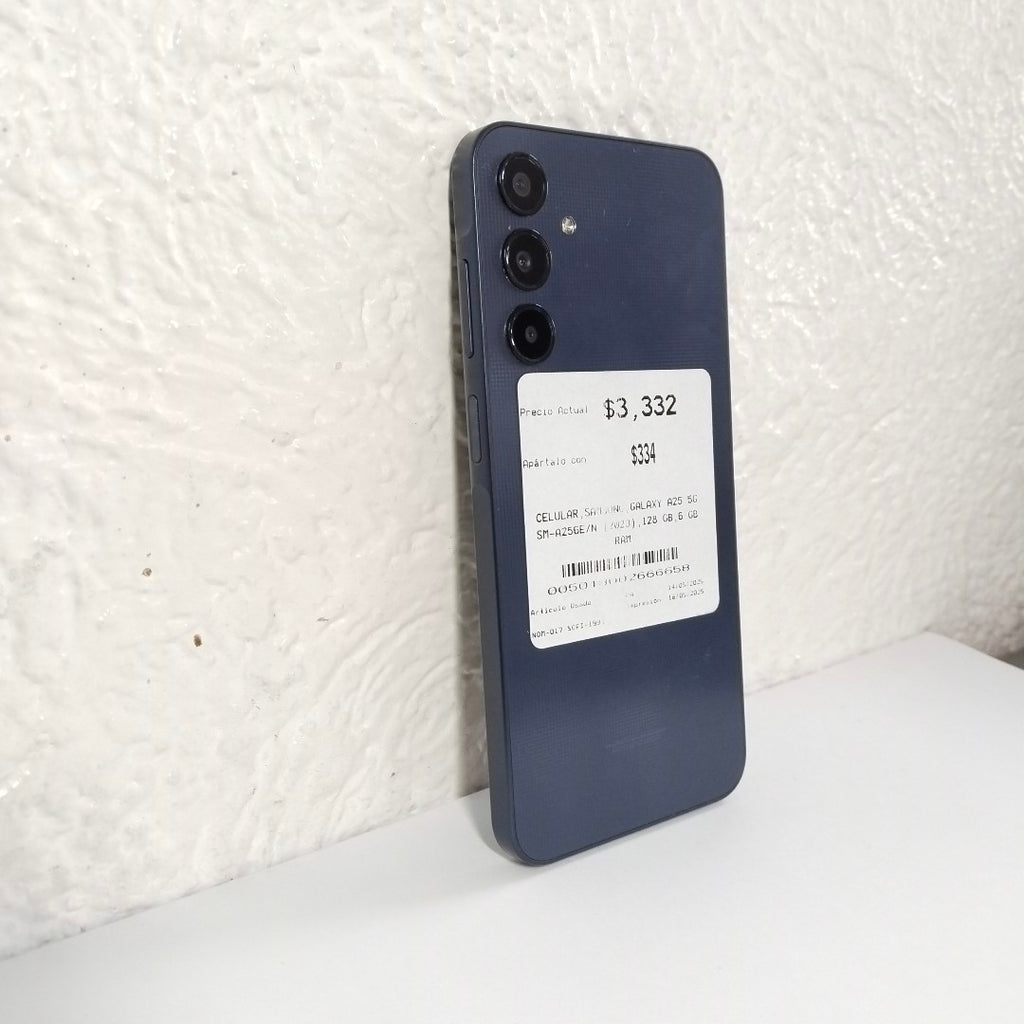 CELULAR SAMSUNG GALAXY A25 5G SM-A256E/N (2023) 128 GB 6 GB RAM (SEMINUEVO)