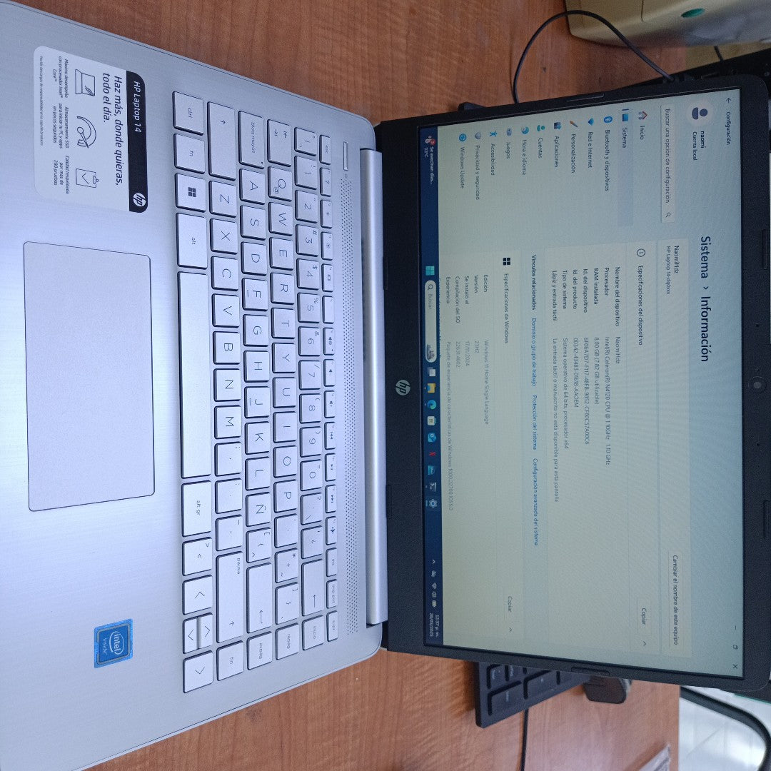 LAPTOP HP 14-DQ0530LA(2024) 256 GB SSD 8 GB RAM (SEMINUEVO)