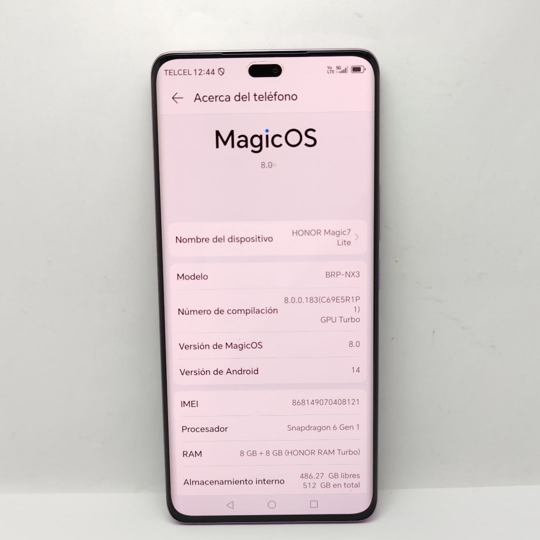 CELULAR HONOR MAGIC 7 LITE BRP-NX3 (2025) 512 GB 8 GB RAM (SEMINUEVO)
