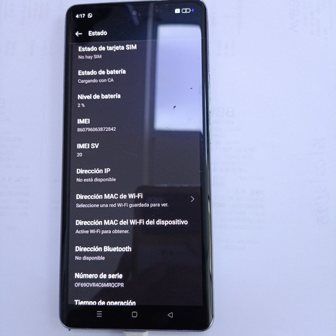 CELULAR OPPO  RENO10 5G CPH2531 (2023) 256 GB 8 GB RAM (SEMINUEVO)