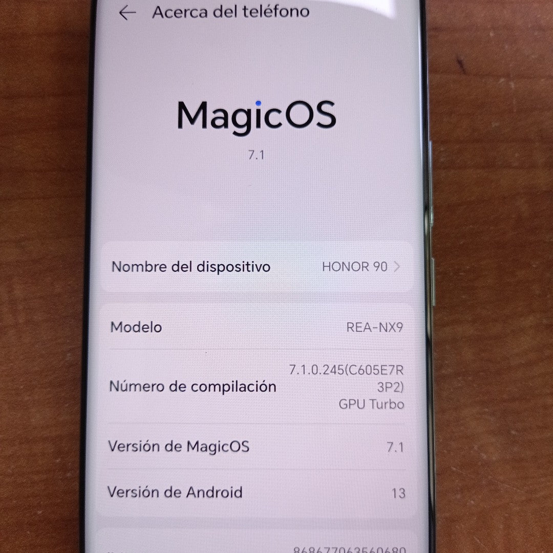 CELULAR HONOR 90 REA-NX9 (2023) 256 GB 8 GB RAM (SEMINUEVO)