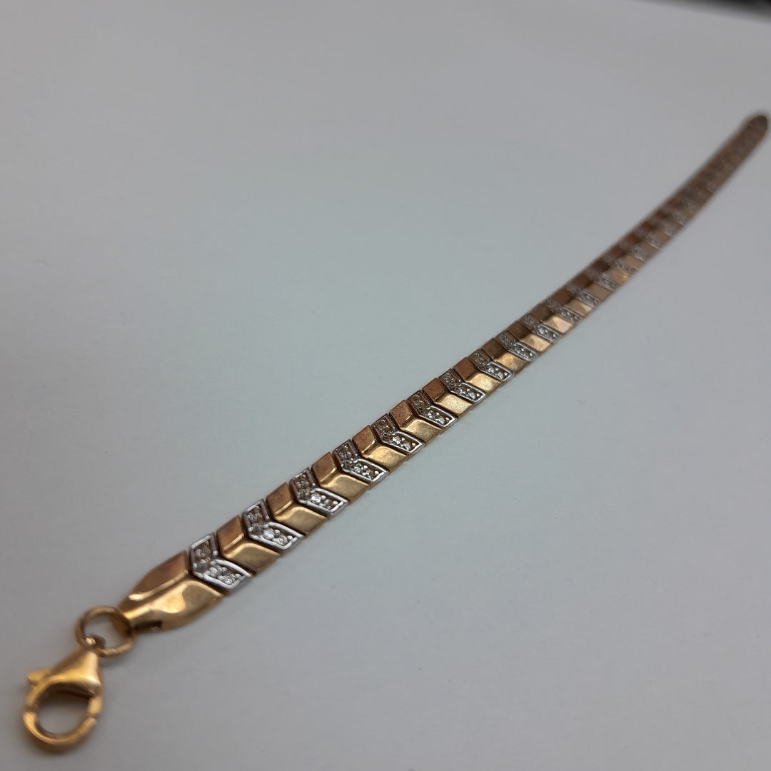 PULSERAS DAMA ORO 14K 9.5 (NUEVO)