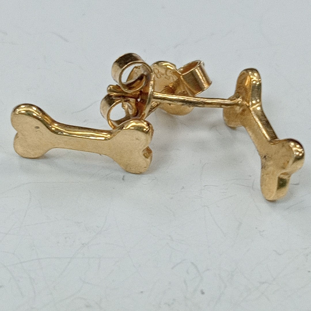BROQUELES ORO 14K 1.6 GRS (NUEVO)